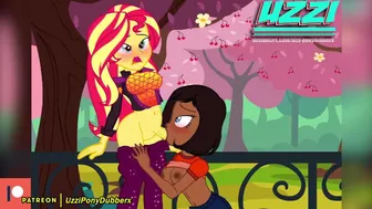 Sunset Shimmer Futa & Tzalanti In The Park Equestria Girls