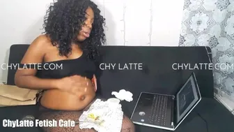 Filling My Belly With A Burrito - Ebony Feedee Eating Chewing Mouth Fetish Weight Gain Bbw