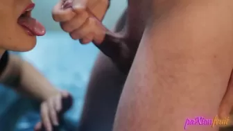 Sloppy Close Up Blowjob He Cum In My Mouth