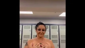 Stripping Fully Naked In The Gyms Locker Room! Don't Mind My Sweaty A$$