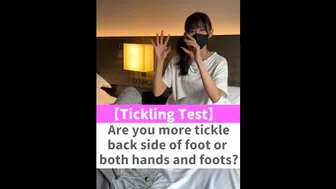 Are You More Tickle Back Side Of Foot Or Both Hands And Foots?♡ #Shorts