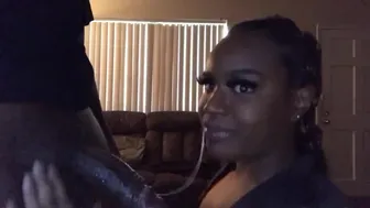 Sexy Ebony Sucking Big Black Dick