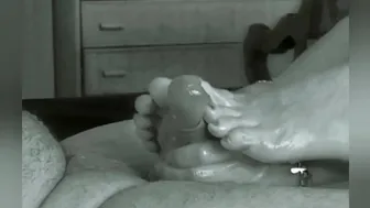 Footjob Cum Slowmotion