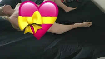 Horny At Home Rubbing My Wet Pussy Silk Pjs In Bed // Censored Short Version // Blonde Bunny