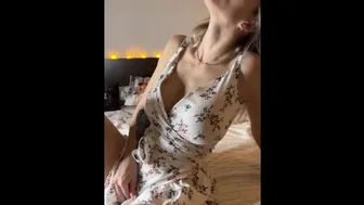 Hot Masturbation In Light Dress