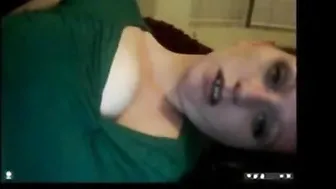 Uk Girl Quick Boob Flash On Webcam