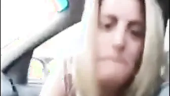 Amateur Blowjob On Car