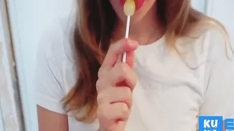 She Sucks Her Lollipop Then My Cock