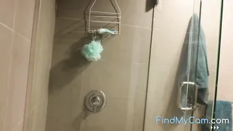 Hot Lesbian Has A Steamy Solo Shower Session