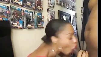 Black Couple Suck & Fuck Doggystyle