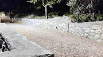 An Exhibitionist Sucked A Dick At Night In The Park! Stranger Blowjob