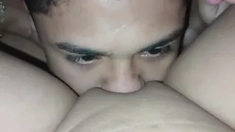 Young Bull Eats My Pussy So Good Then Put His Cock Dick Inside My Pussy And Mades Me Clean His Cock