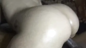 Bouncing My Round Ass On Cock While Mom's Gone, Filled With Cum