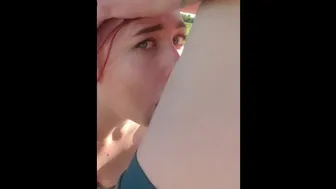 Redhead Gets Facefucked Hard In Public! Missandmrbunny