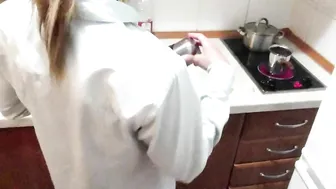 Fucked His Step-Sister In The Kitchen