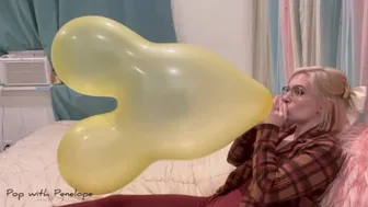 Blowing Up 2 Yellow Mice Balloons Until They Pop! Blow To Pop