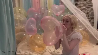 Blowing Up 80 Balloons Then Popping Them All