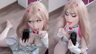 Asmr Lollipop Licking For Your Strong Relax I Viper Nikke Cosplay