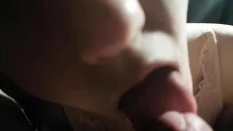 Submissive Dick Sucking, Deep Blowjob, Oral Creampie