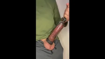 I Used My Penis Pump To Make My Dick Giant And Fuck The Hot Girl On My Snapchat