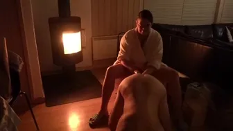 Femdom Fisted At The Fireplace