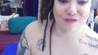 Curvaceous Dreded Latina With Inked Body And Dirty Talks