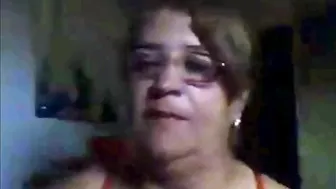 Brazilian Granny Shows Her Tits