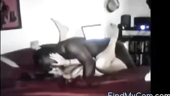 Bbw Fucking Her Black Bull On Webcam