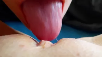 Licking Her Shaved Pussy Close Up - Strapon Therapy