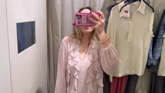 See Through Dresses Try On Haul In The Changing Room 18+