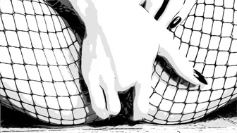 Asmr Fishnets In Comic Book Style B&W With Lots Of Moaning, Wimpering, And Long Nails Finger Fucking