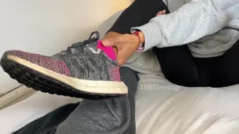 He Gave Me A Big Surprise On My Gym Socks?(Sockjob)