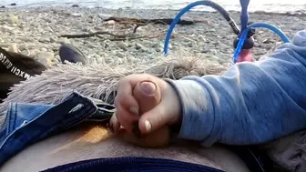 Sucking My Friend's Dick Right On The Beach