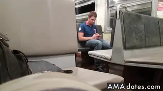 Touching Her Tits In A Train