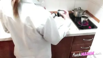 Fucked His Step-Sister In The Kitchen