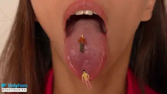 Giantess Vore Fetish: A Little Man And Show Uvula