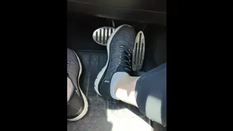 Revving My Car With My Sketchers Sneakers