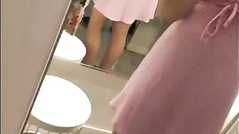 Fitting Room Fun - Touching My Small Tits & Pussy In Public