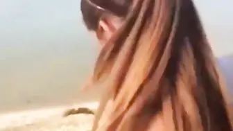 Beach Blowjob Leads To A Facial For This Amateur