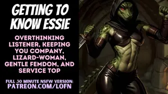 [F4A] Getting To Know Essie - [Patreon Preview] [Yuan-Ti] [Monster Girl] [Dnd] [Scalie] [Fdom] [Rp]