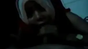 Indonesian Hijab Babe Sucks Cock Like A Pro