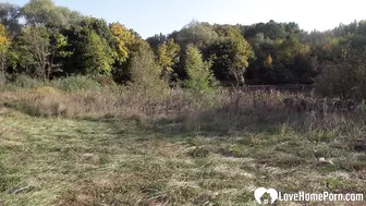 Sucking My Boner In A Nice Field