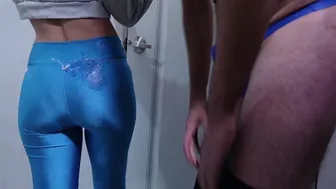 I Challenge My Homie Not Cum On My Ass When I Wear My Shiny Leggings