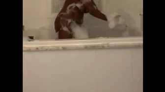 Bubble Bath Fun While Honey Beats His Dick