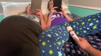 Trying To Distract The Girls While They Read