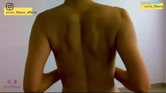 Perfect Sexy Fit Feminine Back Muscles