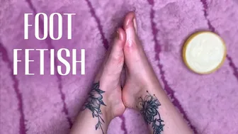 Foot Massage With Cream Closeup - Foot Fetish