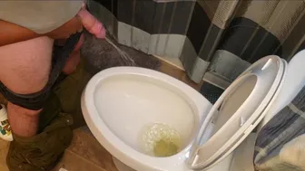 I Love Holding His Cock While He Pees! Made A Bit Of A Mess…