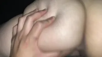 College Couple In The Back Of A Car. Homemade Teen