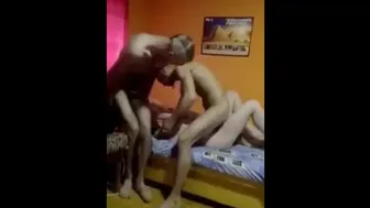 Homemade Gangbang With A Slut